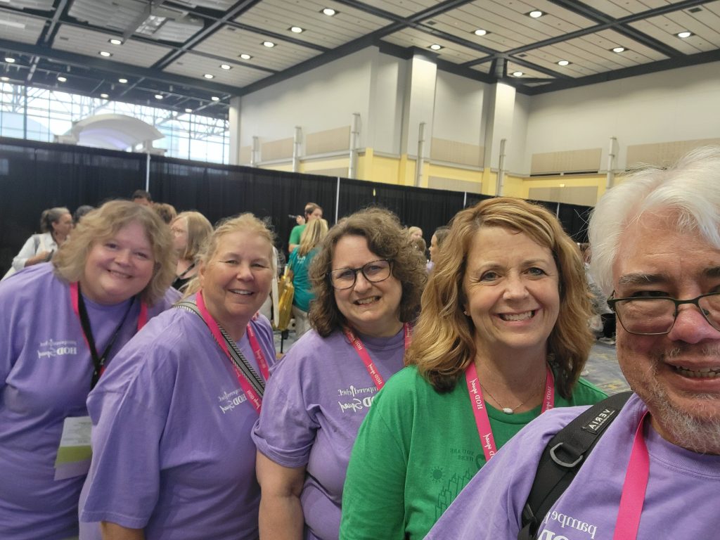 Ian Barnett with members of his Pampered Chef recruiting team, the Barnett Brigade.