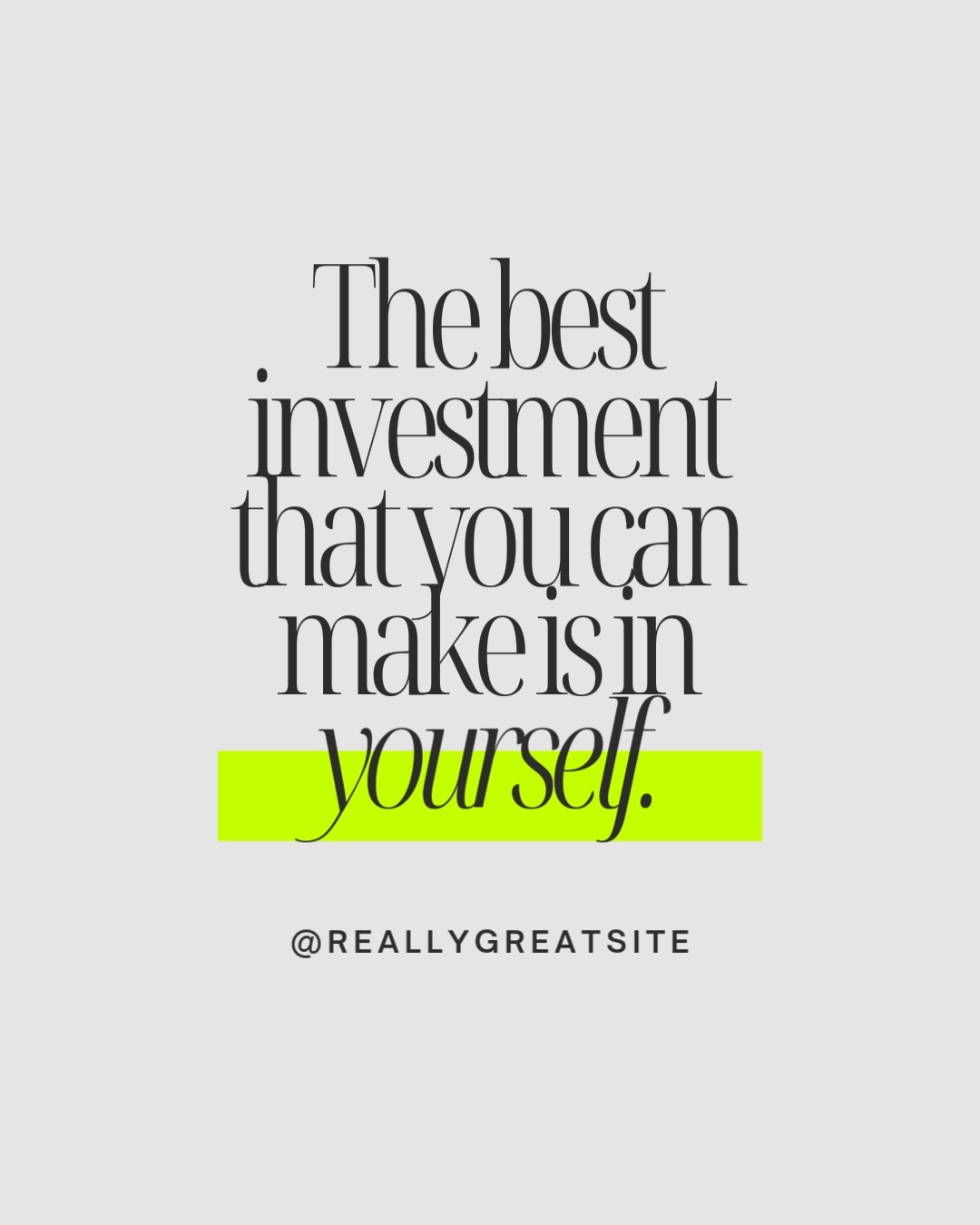 Happy Thursday!! Let's all make this investement!