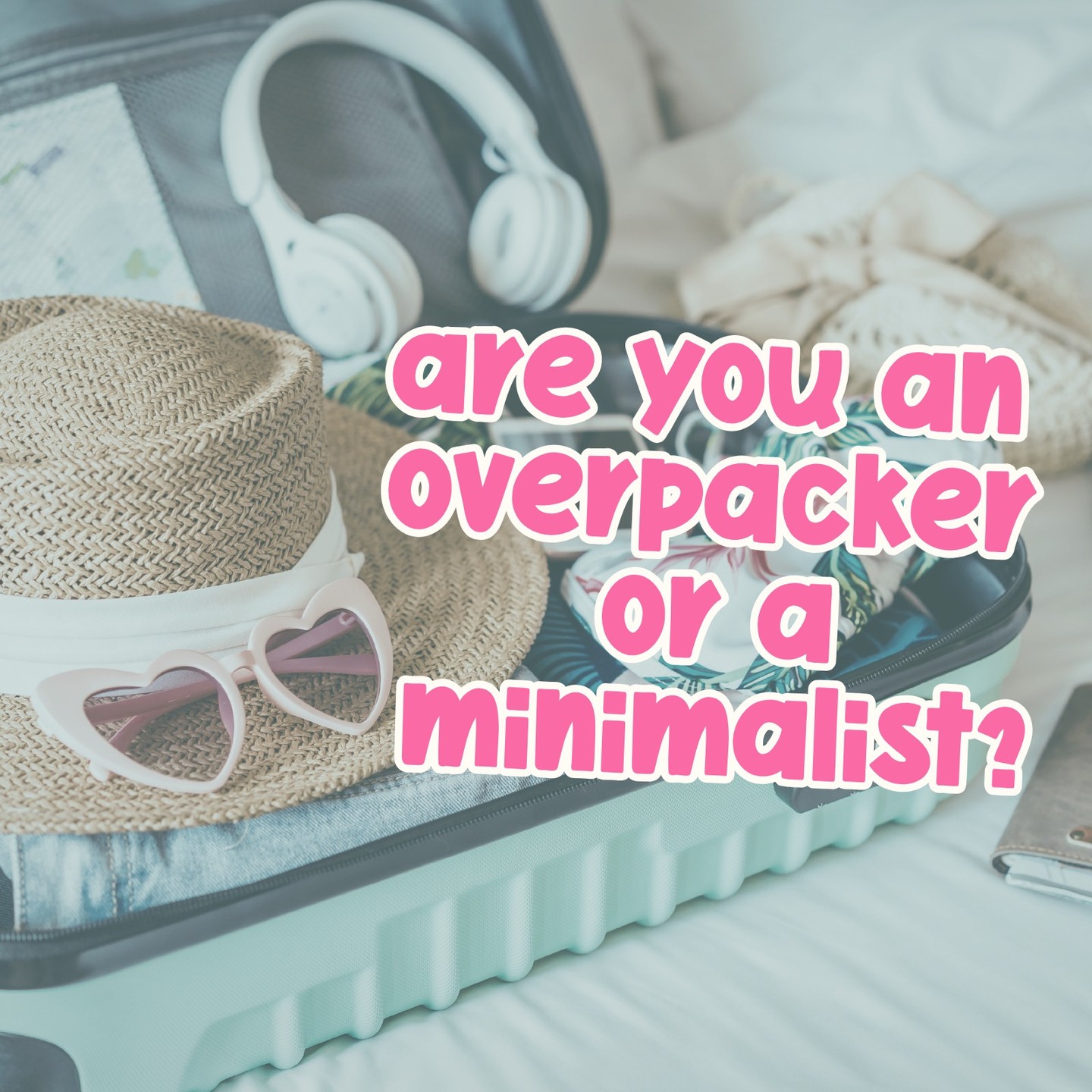 🧳🤣 Are you stuffing the suitcase closed...or traveling light? Team Overpacker or Team Minimalist? 👇